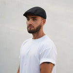 Load image into Gallery viewer, Black Linen Beret
