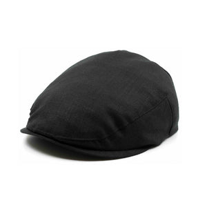 Black Linen Beret