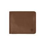 Load image into Gallery viewer, Minimalist brown leather wallet from Draft-8, crafted from premium vegetable-tanned leather. Showcases clean lines and timeless design with sustainable materials for eco-conscious users.

