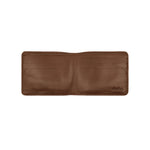 Load image into Gallery viewer, Open view of Draft-8 SWITCH wallet in brown vegetable-tanned leather, showcasing interior card slots and minimalist layout for practical everyday use.

