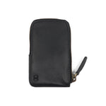 Load image into Gallery viewer, Black Pop Wallet by Draft-8 in premium leather, featuring zip closure and compact design for cards and coins. Minimalist and functional everyday carry.

