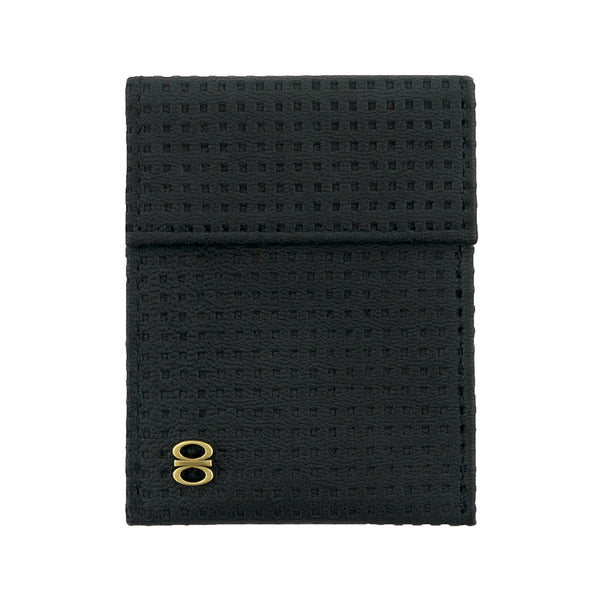 Leather Card Holder - Black pattern card holder. draft-8. Men gift 👝