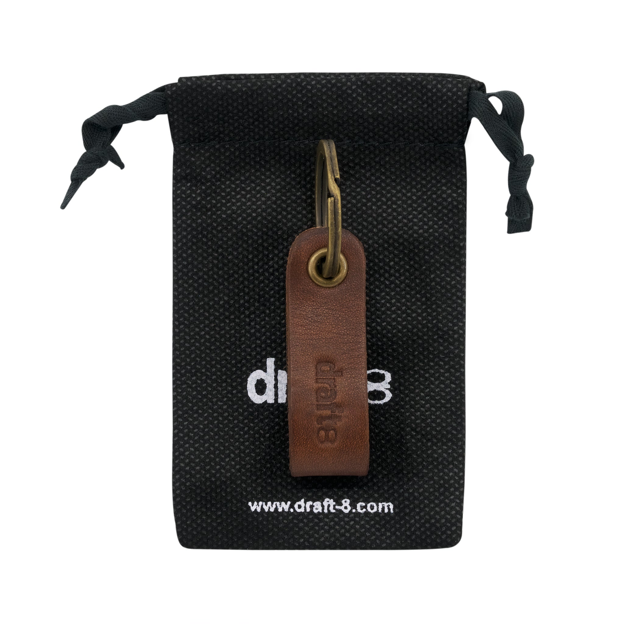 Leather Key fob - Compact & minimalist key fob. draft-8. Men gift 🔑
