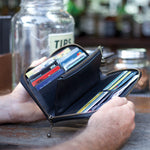 Load image into Gallery viewer, leather, leather wallets, wallet, mens wallet, minimalist wallet, leather bags, shop, card holder, draft-8
